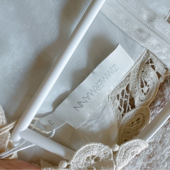 Zimmermann Tiggy embroidered linen minidress size 3 NWT - Picture 2 of 9